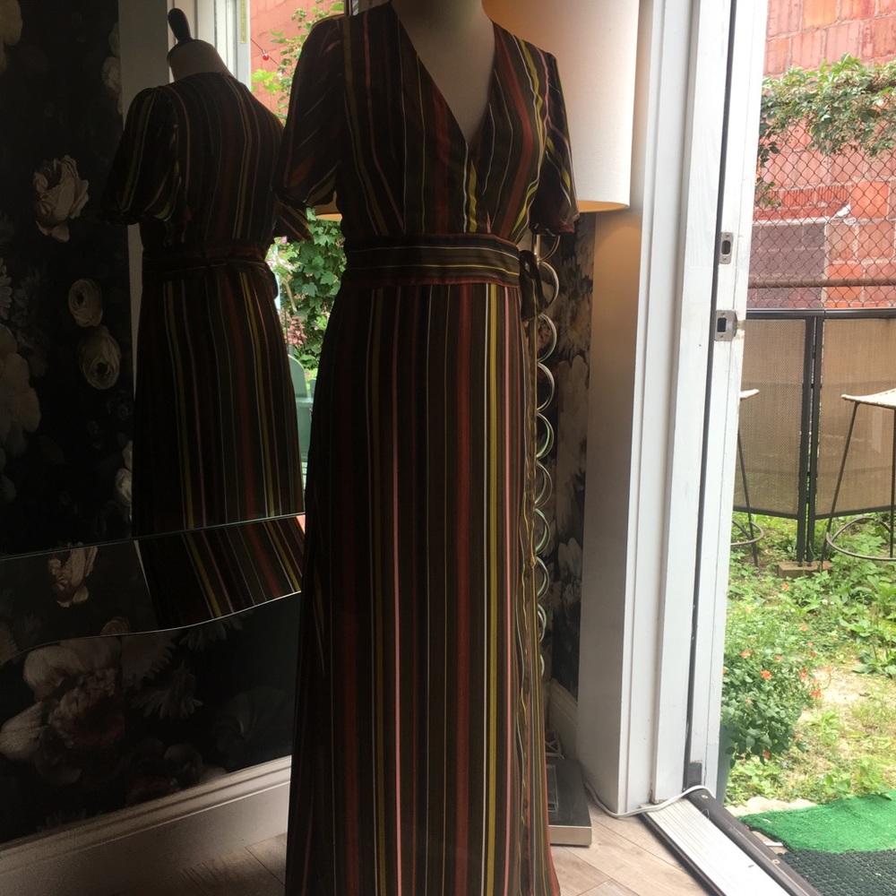 Traffic wrap dress.